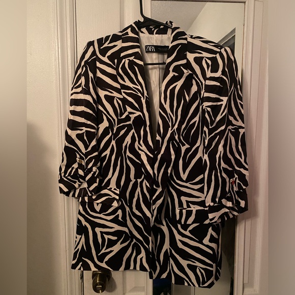 ZARA zebra oversized blazer - Picture 6 of 10